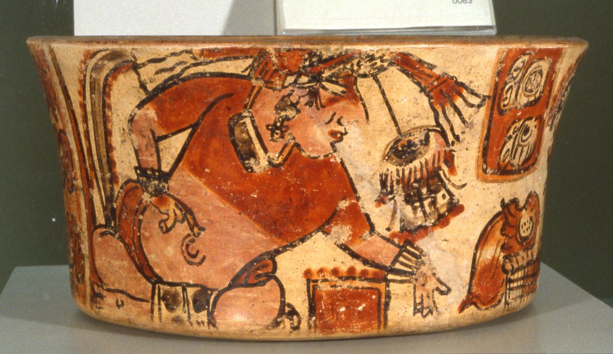 Embarcação funerária (cerâmica) de Mayan
