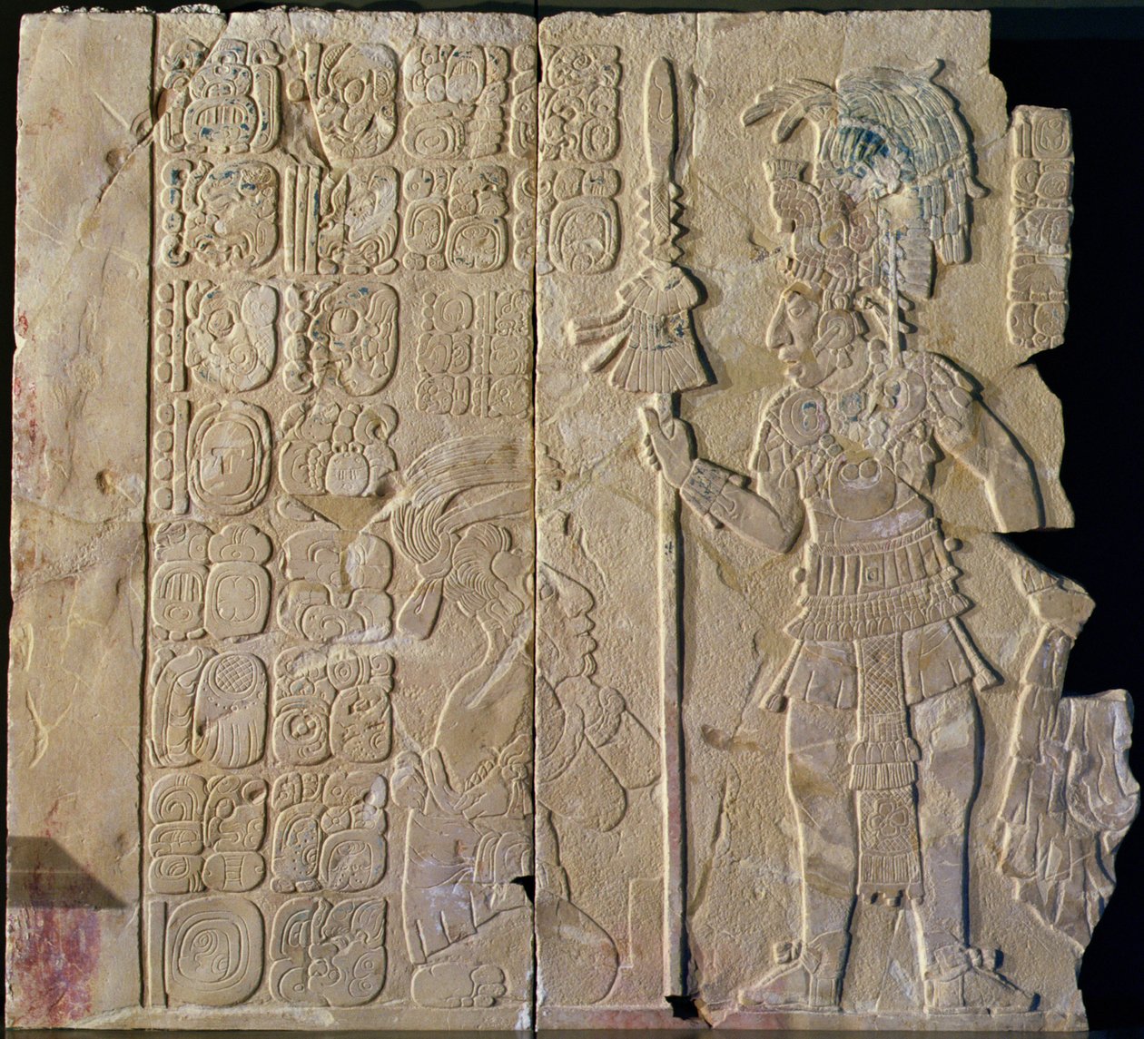 K&39;inich Kan Bahlam II, do Templo XVII, Palenque, Chiapas, México, Late Classic Period (estuque) de Mayan