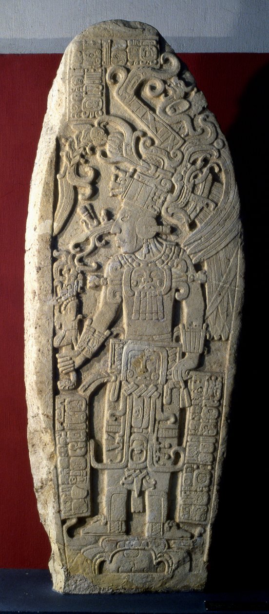 Machaquila Stela 7, Late Classic Period, 830 AD de Mayan