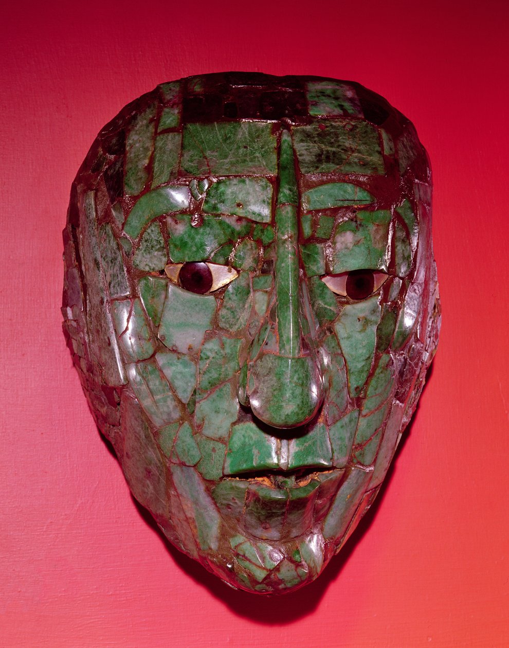 Máscara de mosaico, de Palenque, Chiapas (jade) de Mayan