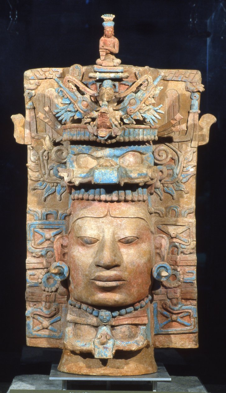 Palenque, Incense Burner, Late Classic Período 600-900 dC (terracota) de Mayan