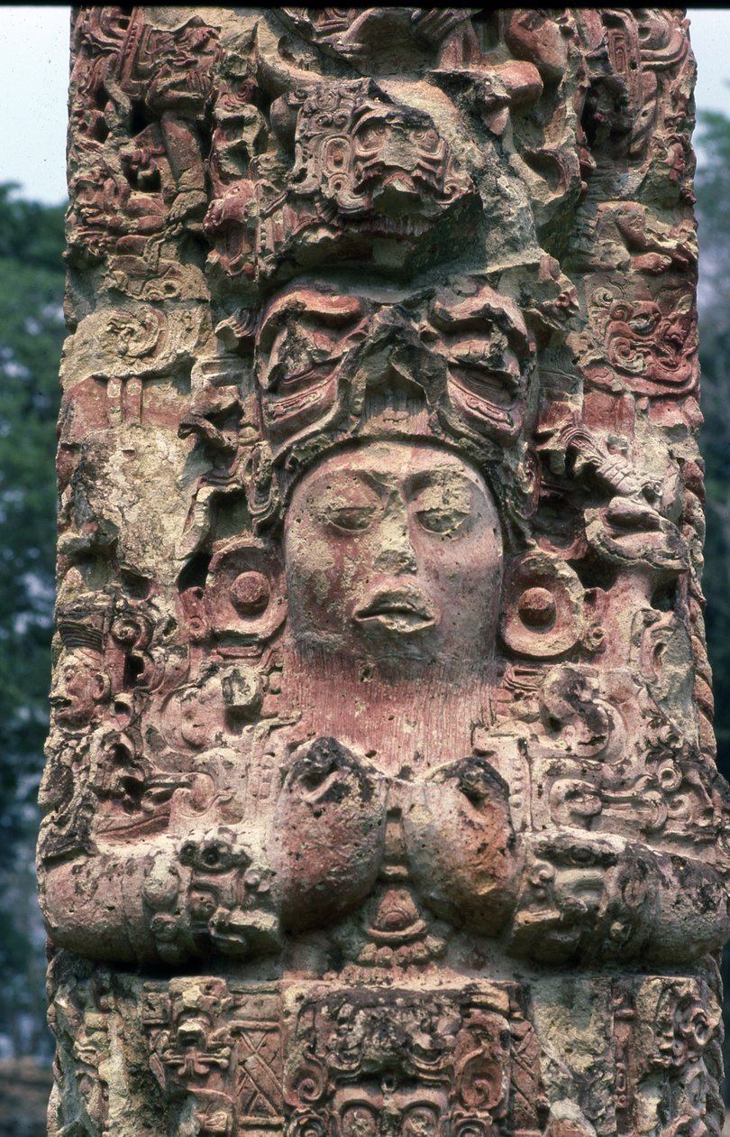 Estela C, lado oeste, Copan, período clássico tardio, 780 dC de Mayan