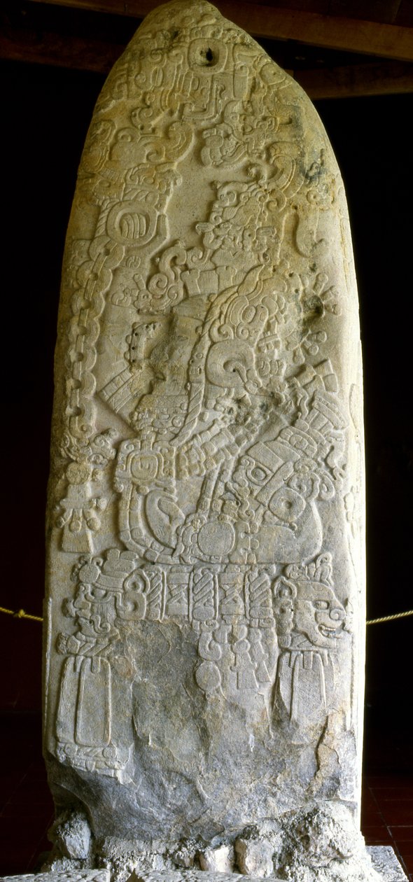 Estela Tikal 31, período clássico inicial, 445 AD de Mayan