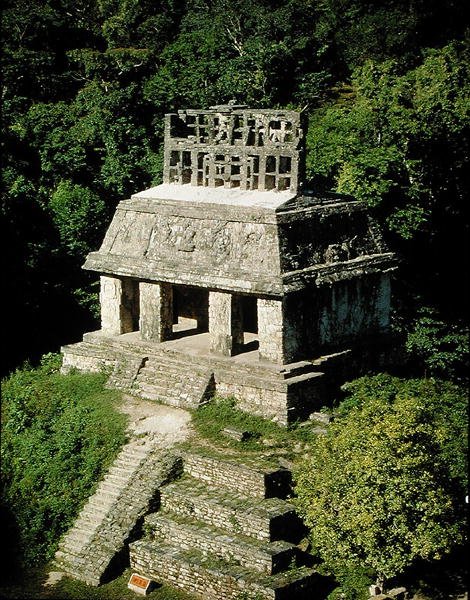 Vista do Templo do Sol de Mayan