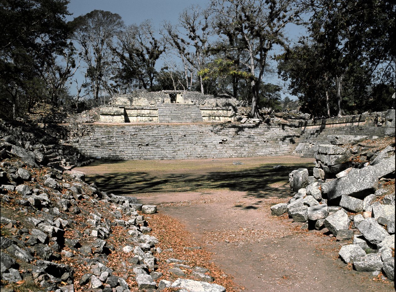 Templo da Acrópole Oriental Século 22, 4º-10º de Mayan Mayan