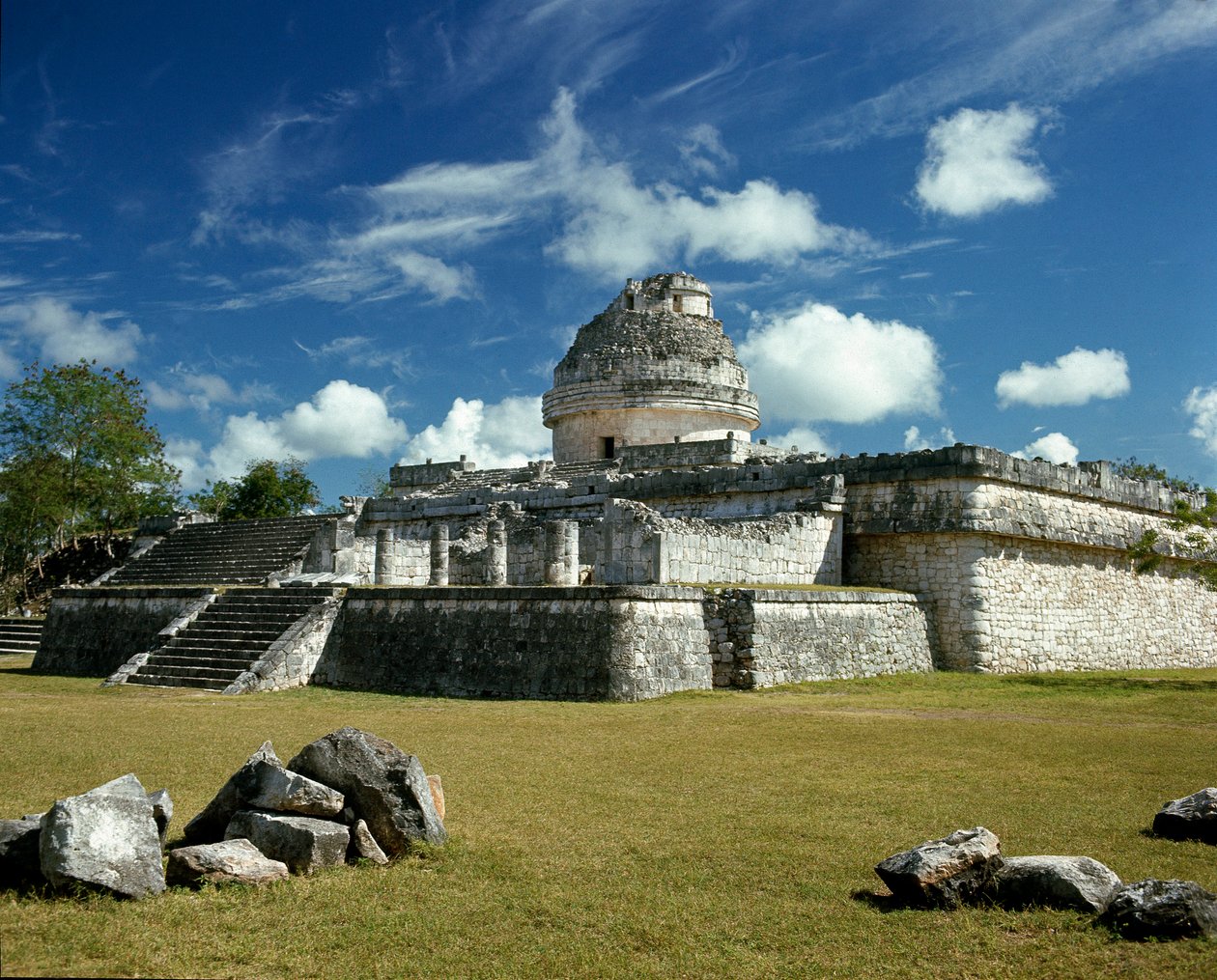 El Caracol, observatório, 750-1200 de Mayan Mayan