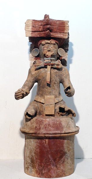 Incense Burner, de Copan, Honduras, América Central, Período Clássico Final (600-900 d.C.) (terracota) de Mayan Mayan