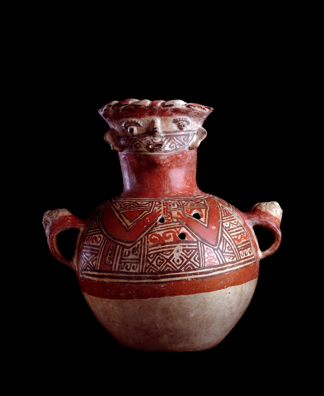 Arte pré-colombiana, civilização Maia, período pós-clássico: urna funerária zoomórfica de barro. De Mixco Viejo, Chimaltenango, Guatemala. Guatemala, Museo Nazionale di Archeologia e Etnologia - Arte Pré-colombiana, civilização Maia, período pós-clássico ( de Mayan Mayan