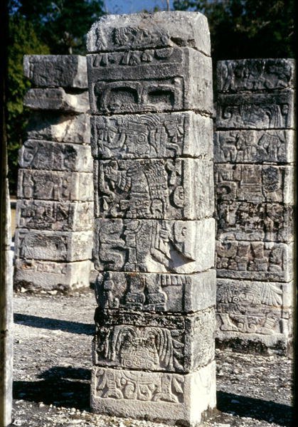 Escultura em pedra (pedra) de Mayan Mayan