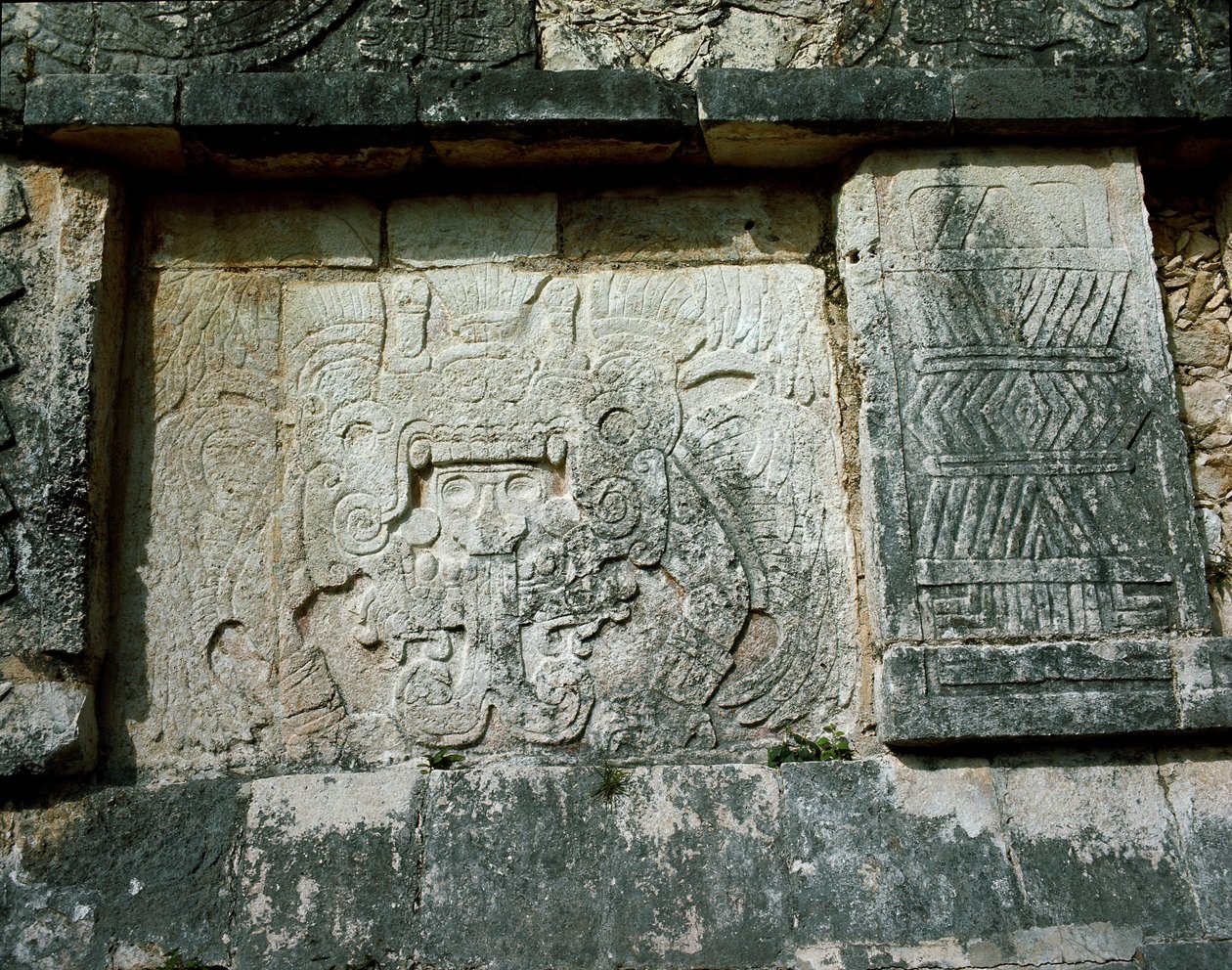 Plataforma de Vénus no Great Plaza, 750-1200 de Mayan Mayan