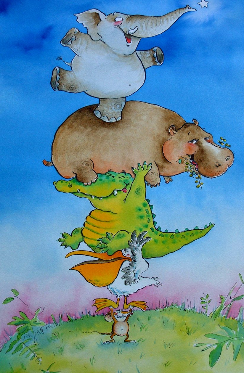 Super Mouse (caneta e tinta e wc no papel) de Maylee Christie