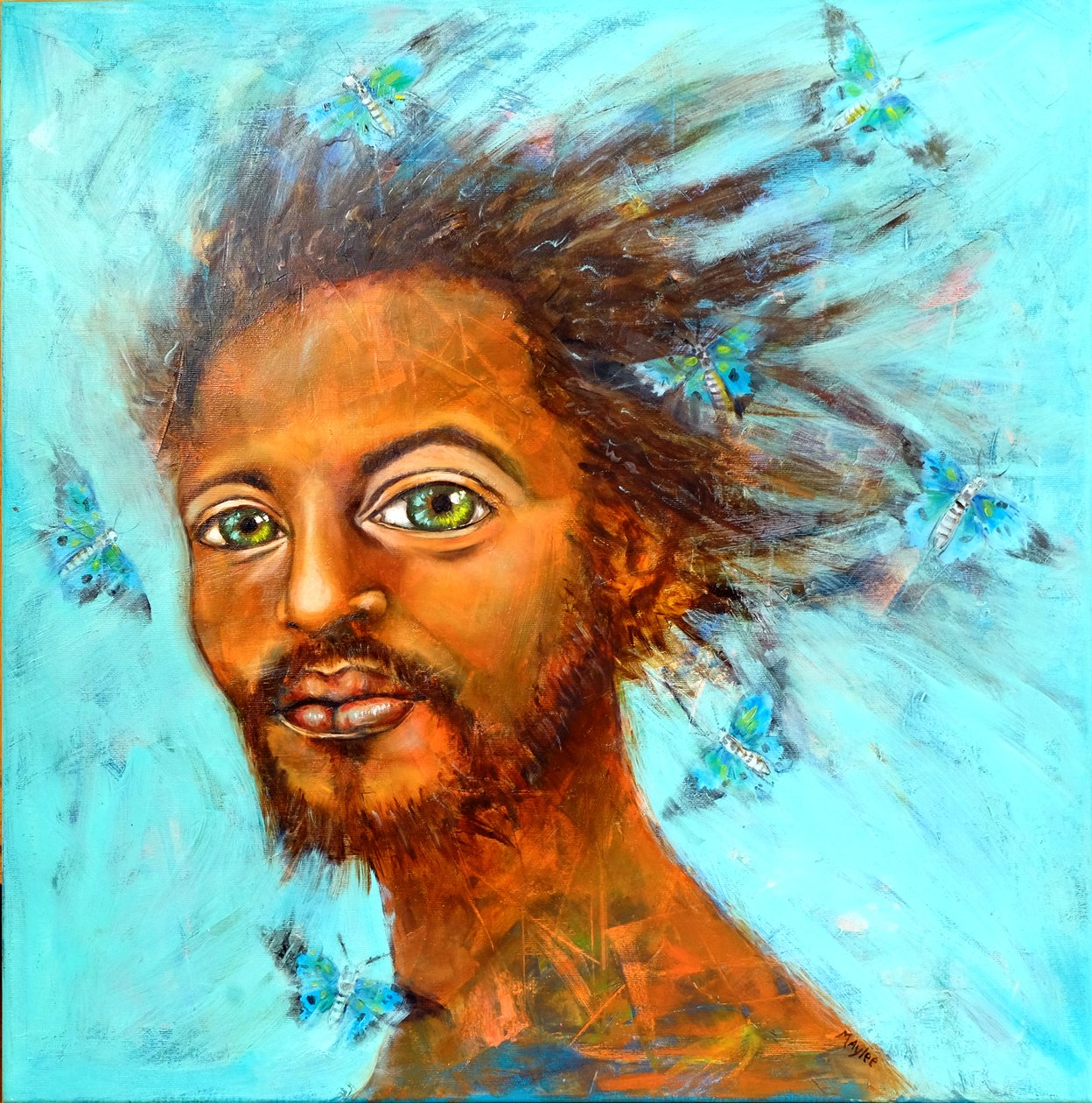 Sinergia, 2021 (óleo sobre tela) de Maylee Christie