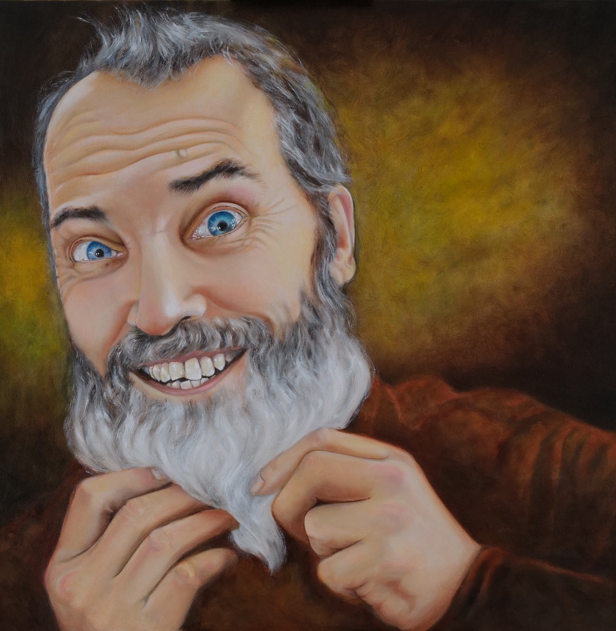 A Barba, 2022 (óleo sobre tela) de Maylee Christie