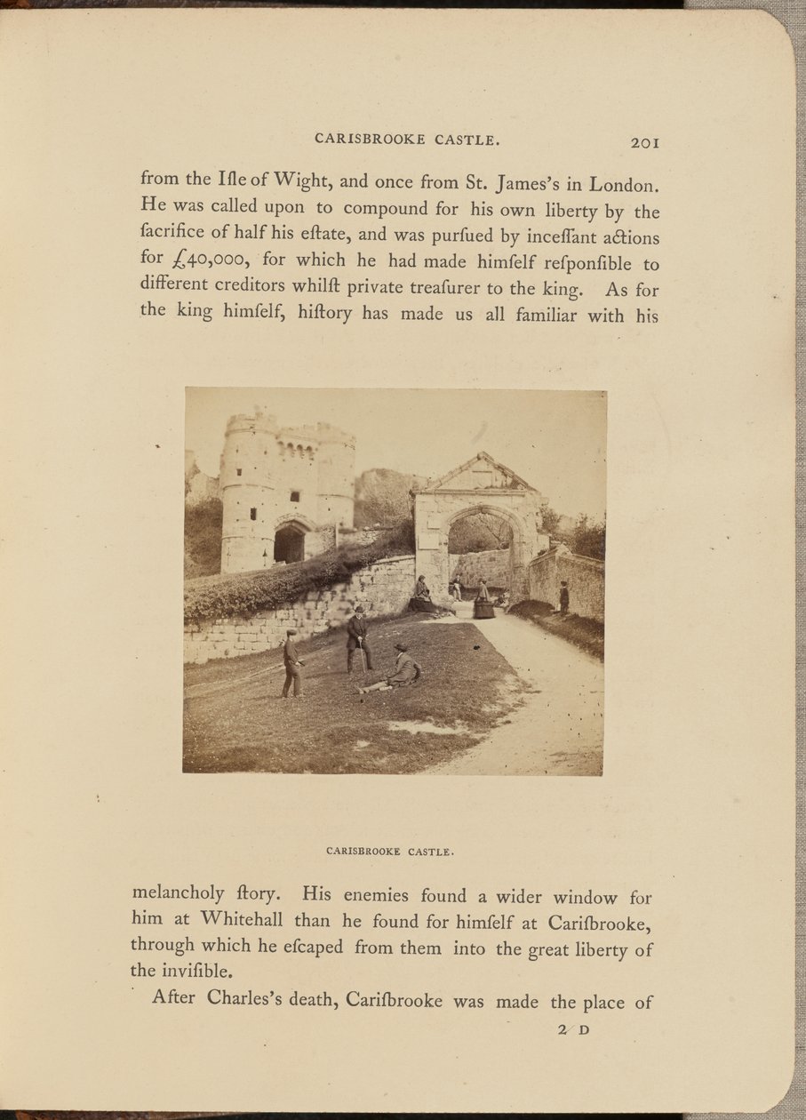 Castelo de Carisbrooke; Vista geral de McLean and Melhuish