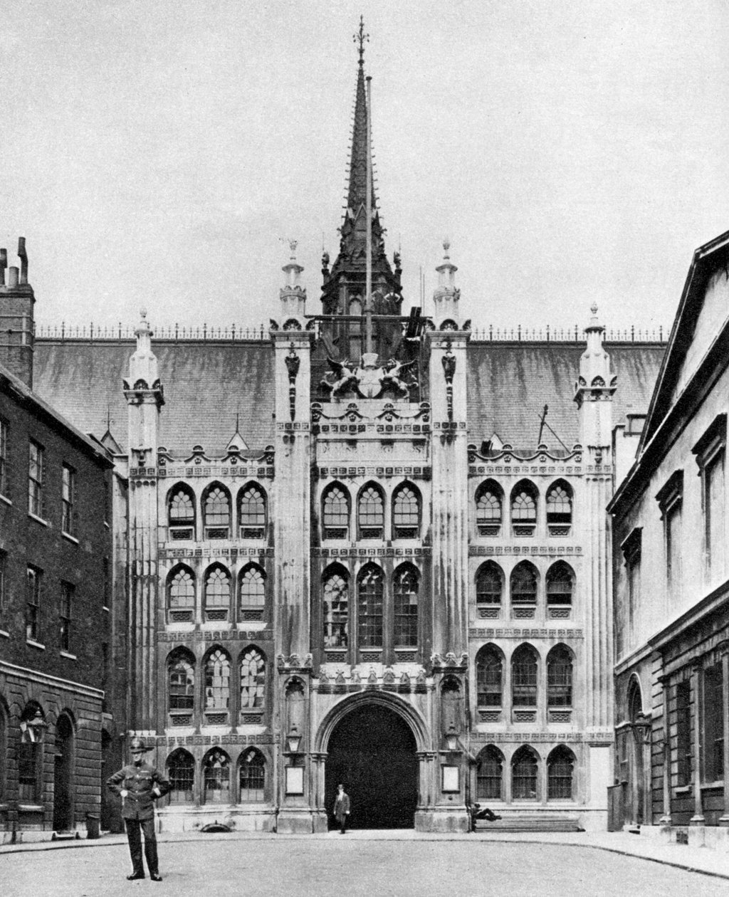 Portal do Guildhall, Londres, 1926-1927. de McLeish
