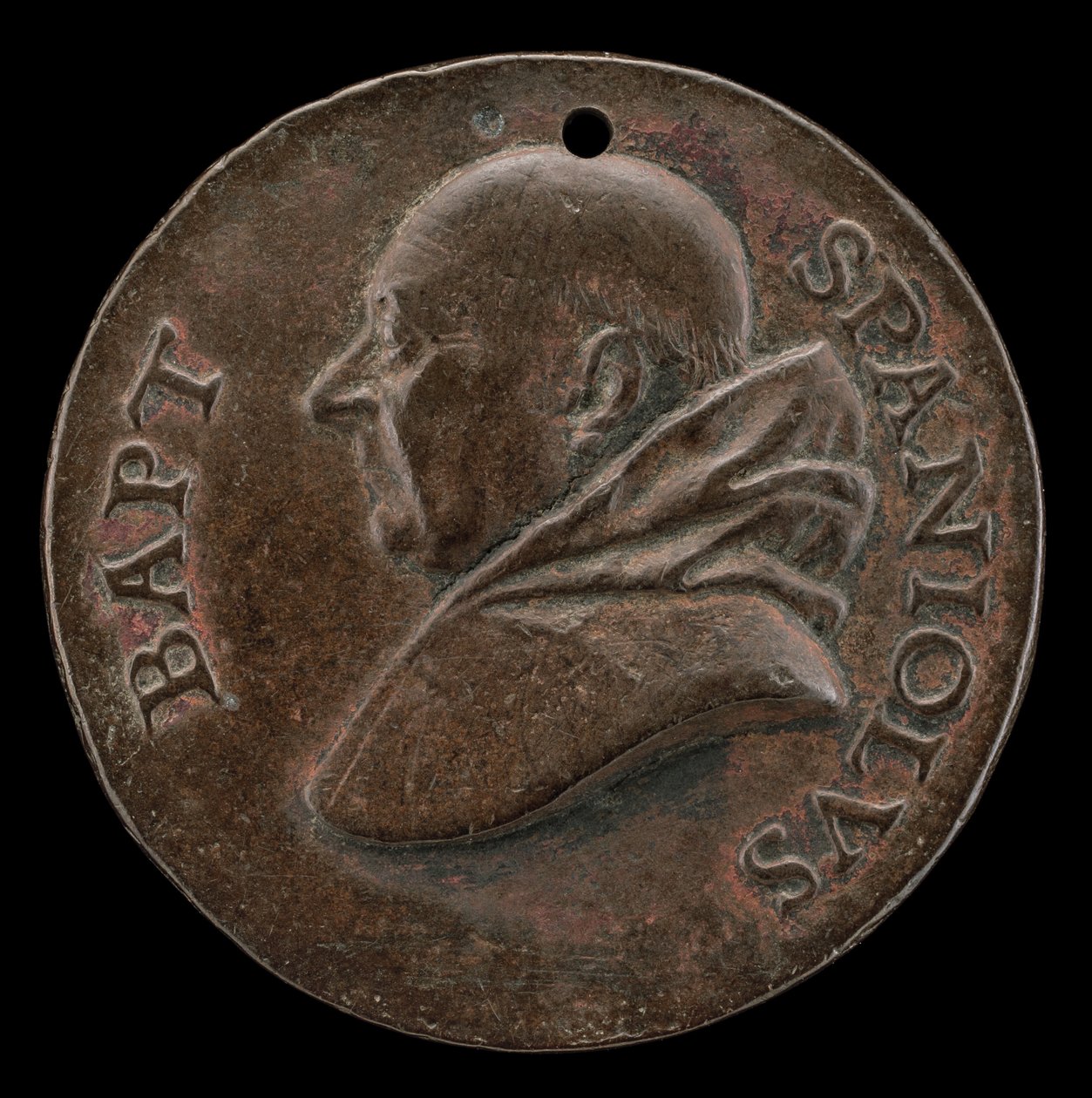 Battista Spagnoli de Mântua, 1447-1516, Poeta Carmelita [anverso], c. 1513. de Mea