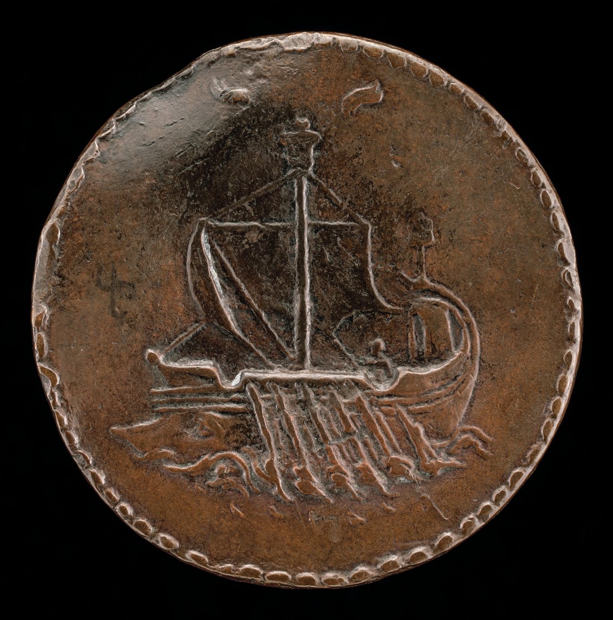 Galley in Full Sail [marcha à ré], c. 1510. de Mea