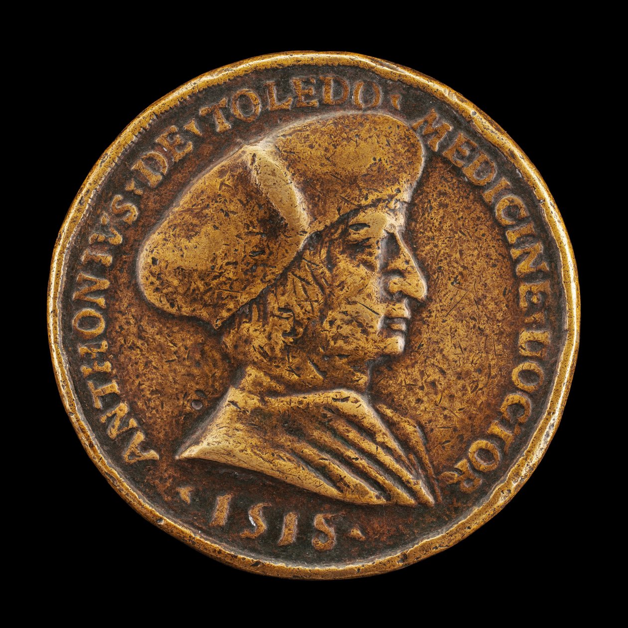Antonio Gonzalo de Toledo, c. 14801483-1524, Médico de Lyon [obverso], 1518. de Medallist of 1518