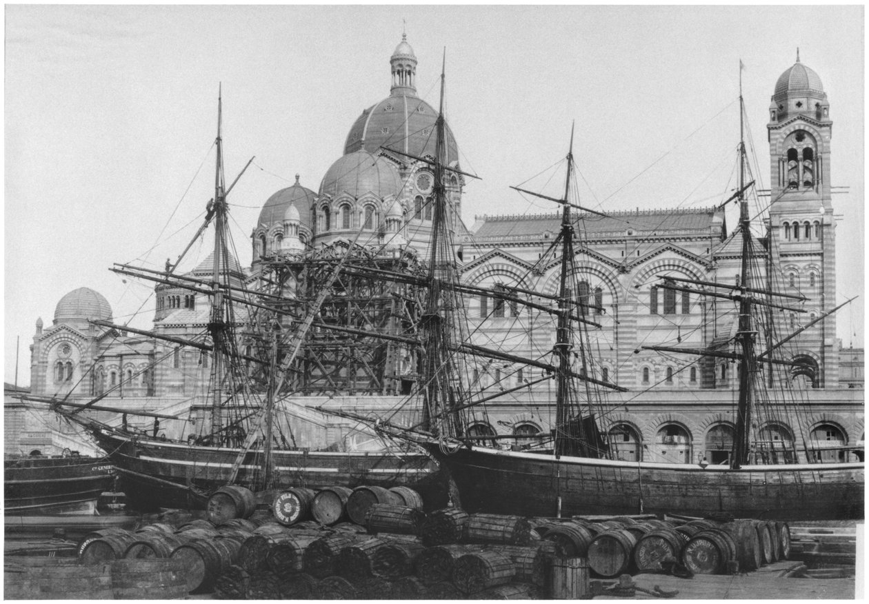Catedral Sainte-Marie-Majeure, conhecida como "New Major", em Marselha, antes de 1893 de Mederic Mieusement