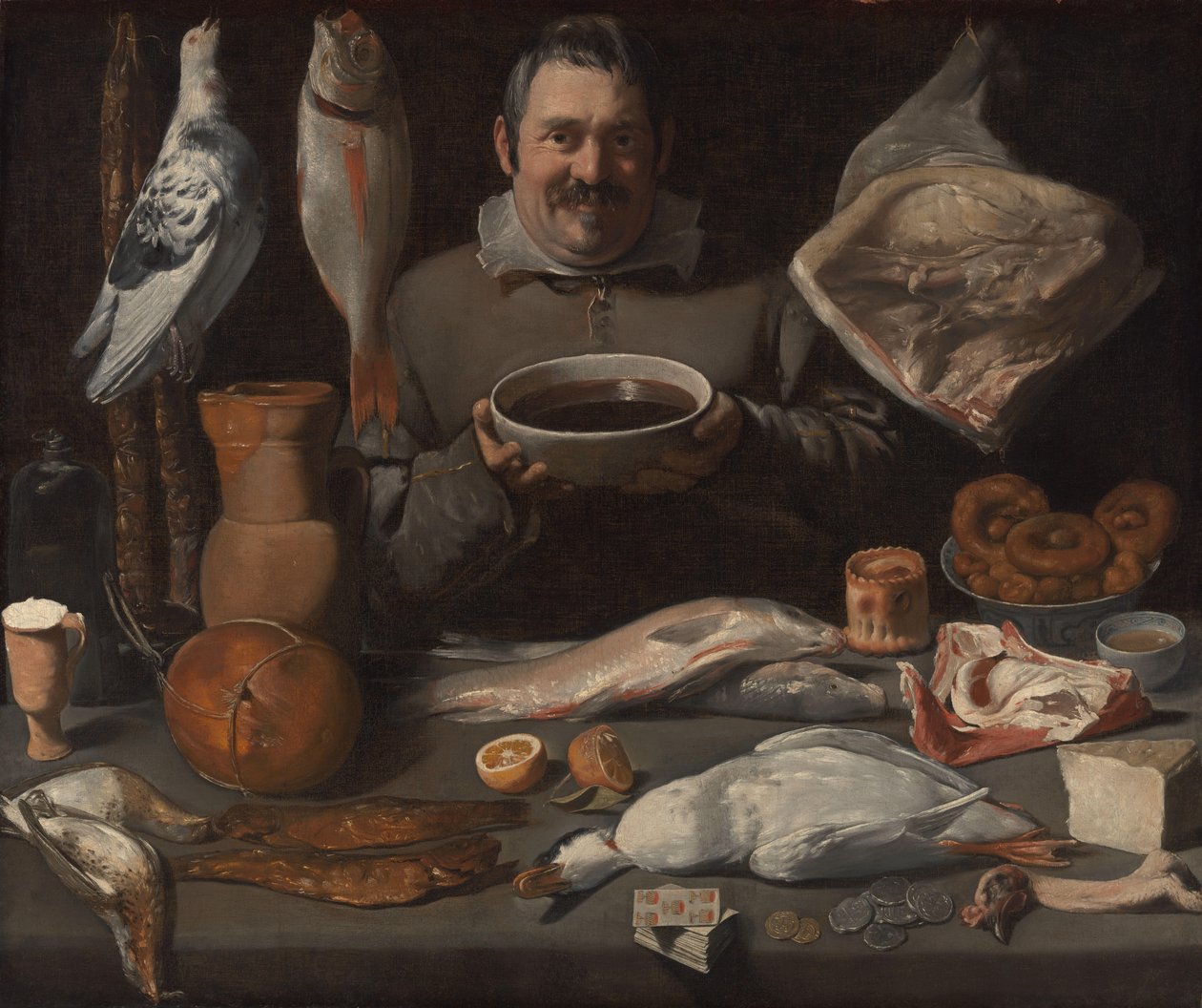 Cena de cozinha
Cena de cozinha (Bodegone) de Meester van de Amsterdamse Bodegón