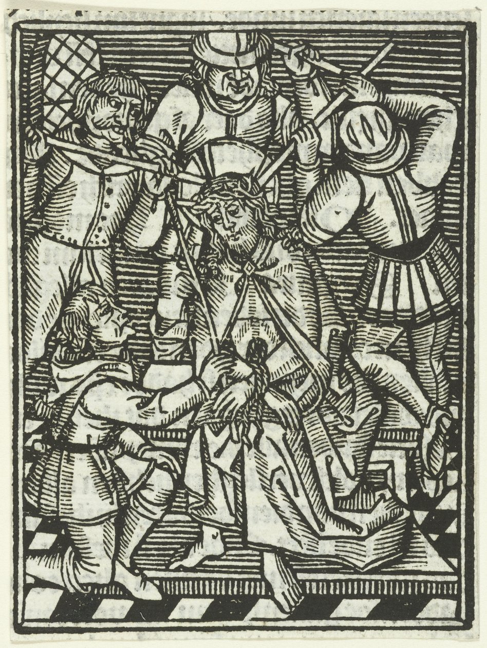 A coroa de espinhos de Meester van de Delbecq Schreiber Passie (attributed to)