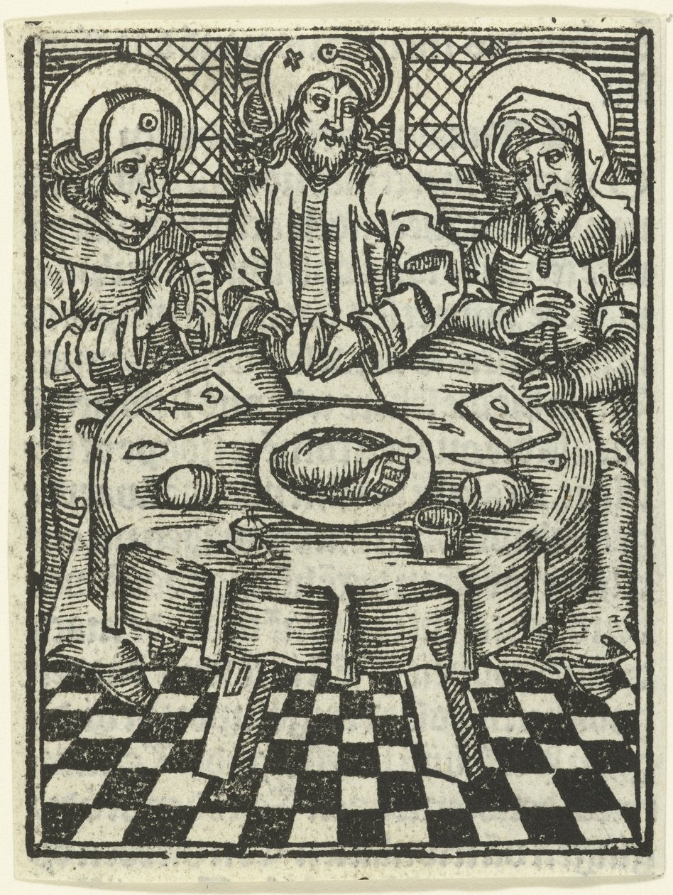 A refeição em Emaús de Meester van de Delbecq Schreiber Passie (attributed to)