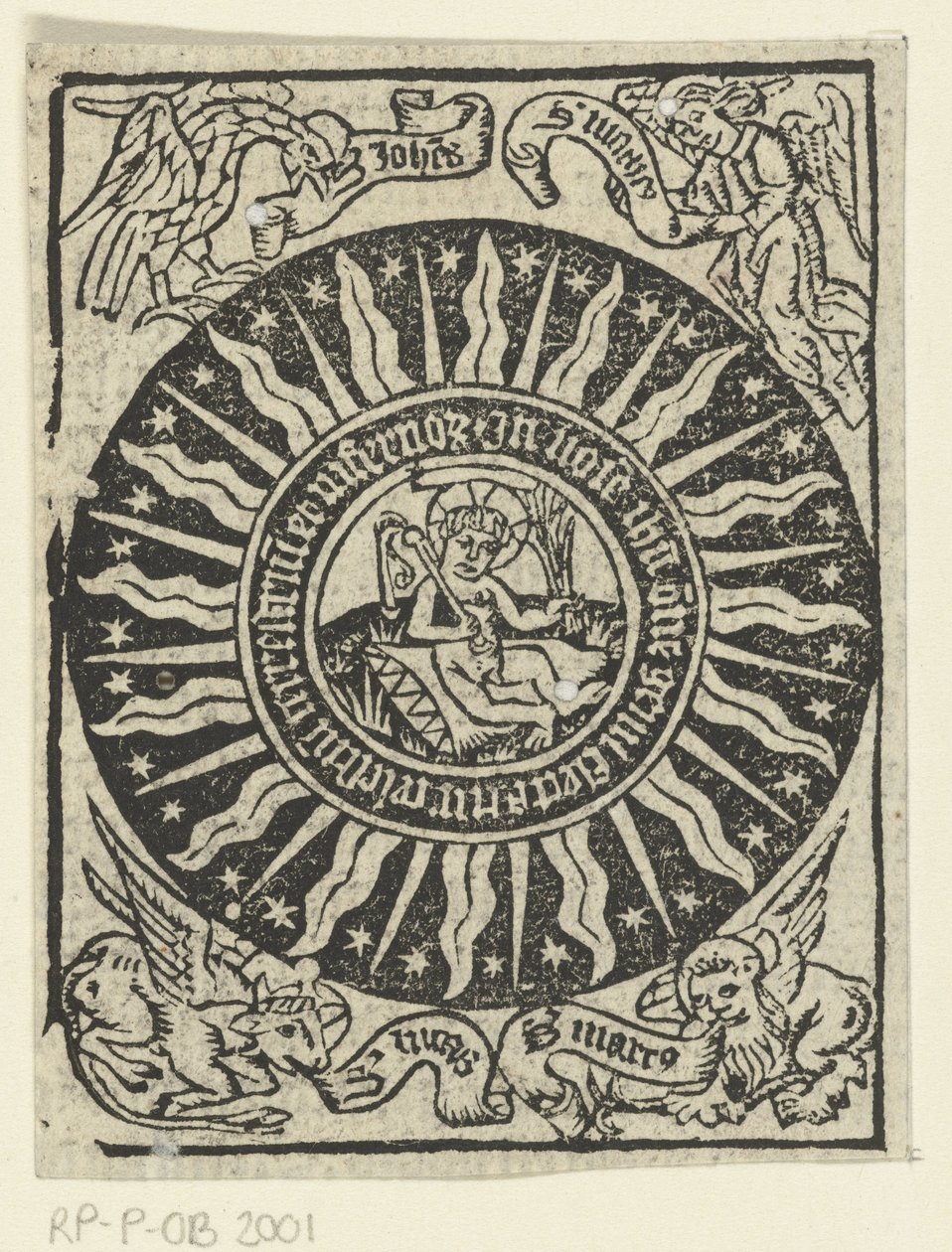O menino Jesus castiga a si mesmo. de Meester van de Delbecq Schreiber Passie (attributed to)