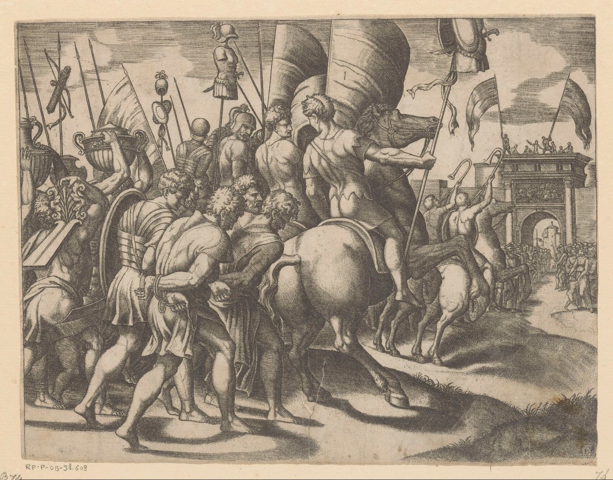 Triunfo de Scipio de Meester van de Dobbelsteen