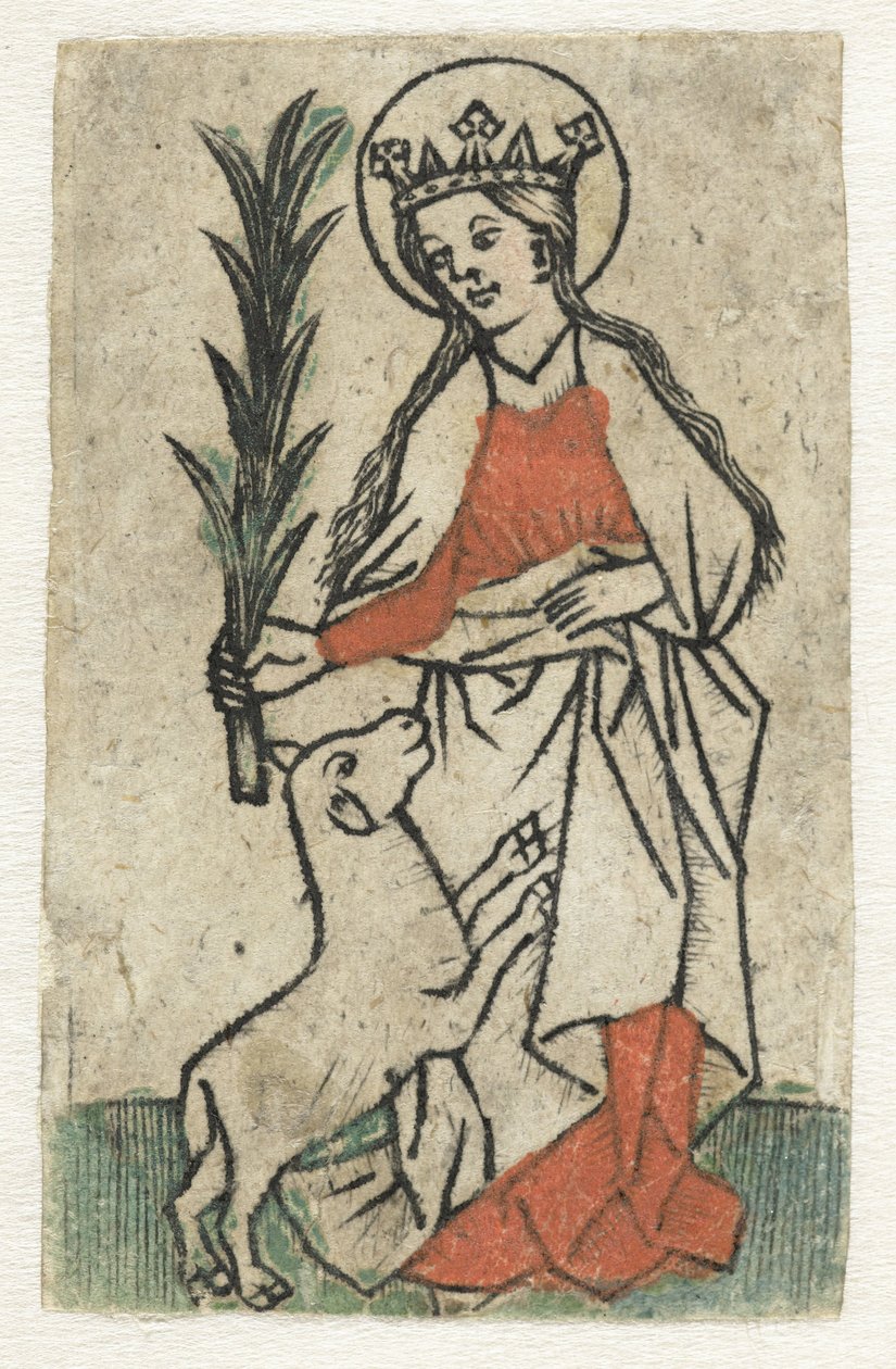 Santa Inês de Meester van de Olijfberg uit de Verzameling Dutuit