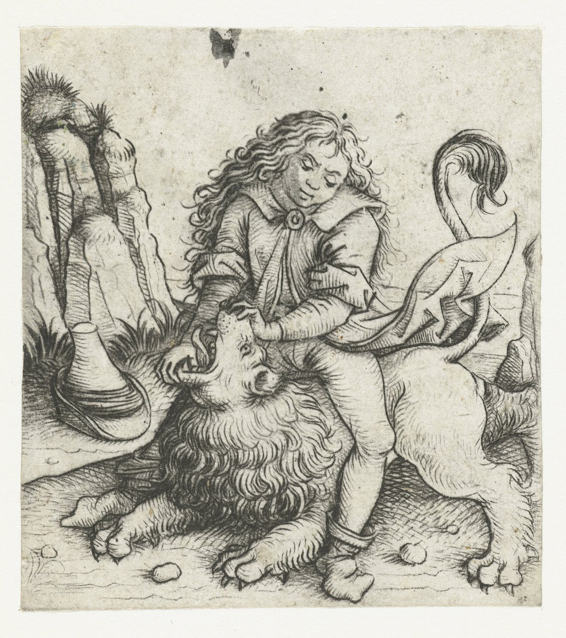 Sansão supera o leão
História de Sansão (título da série) de Meester van het Amsterdamse Kabinet