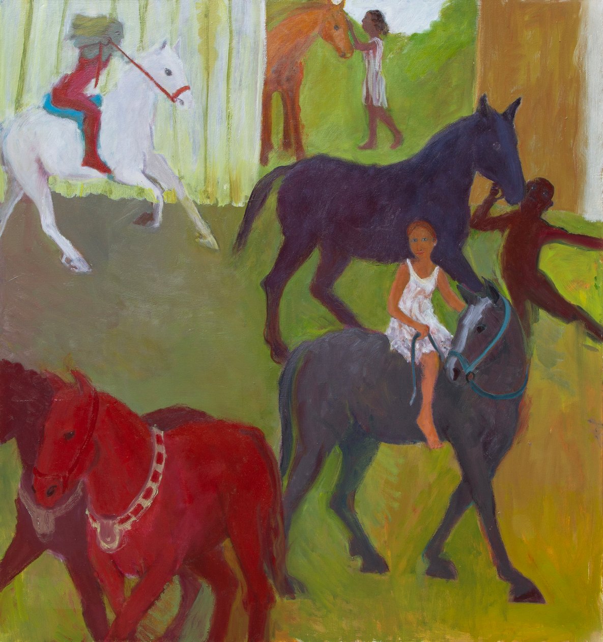Cavalli, 2023 (óleo sobre tela) de Megan Williamson
