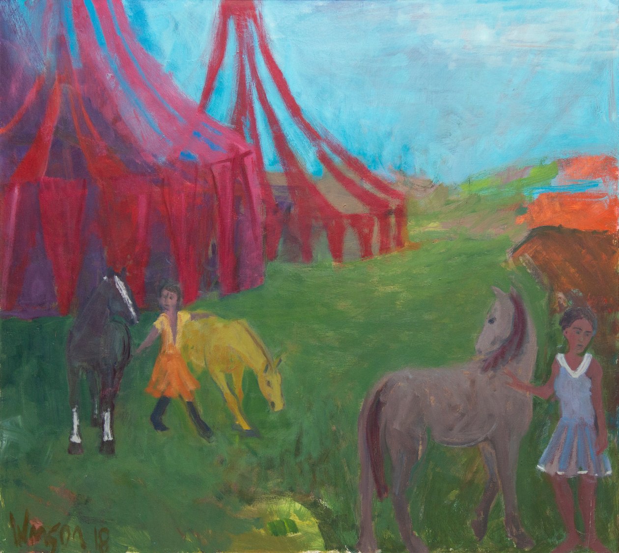 Passagem da manhã, 2018 (óleo sobre tela) de Megan Williamson