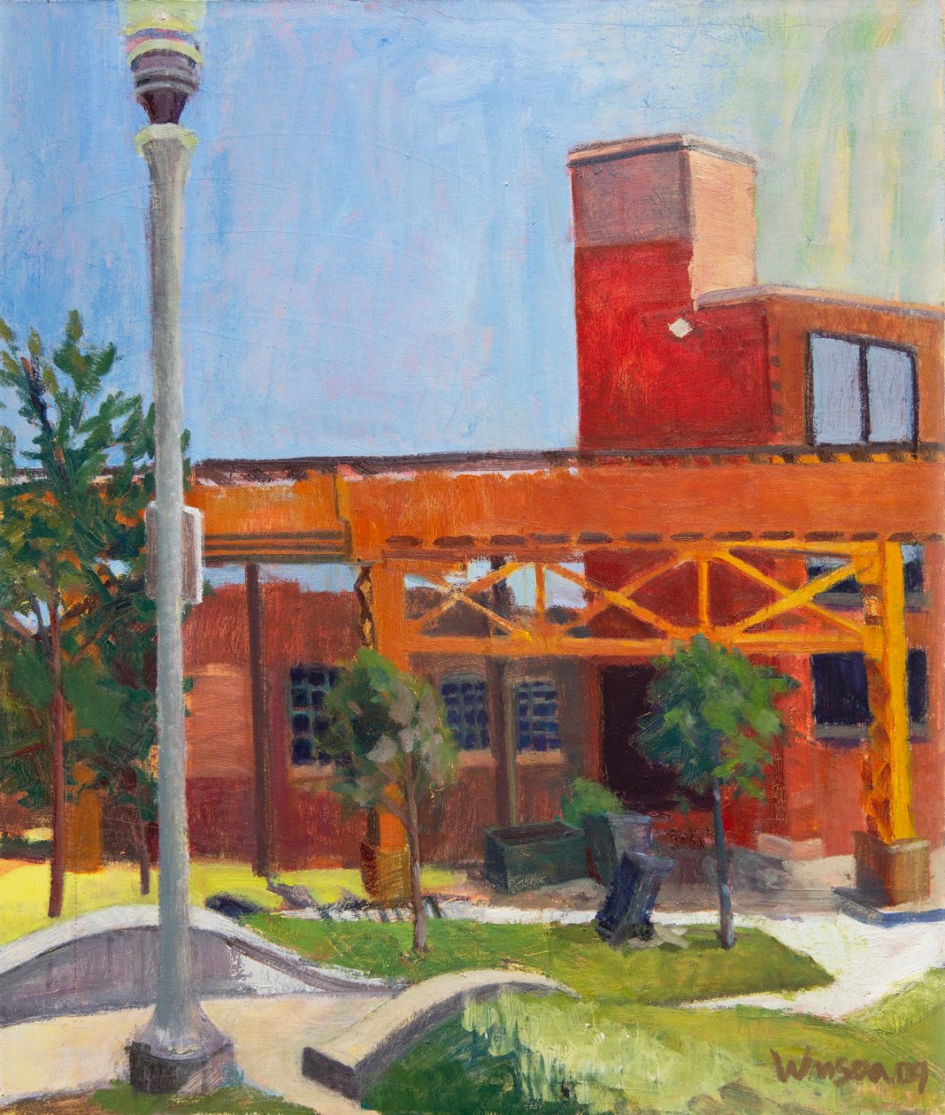 Pocket Park em Chicago, 2009 (óleo sobre tela) de Megan Williamson