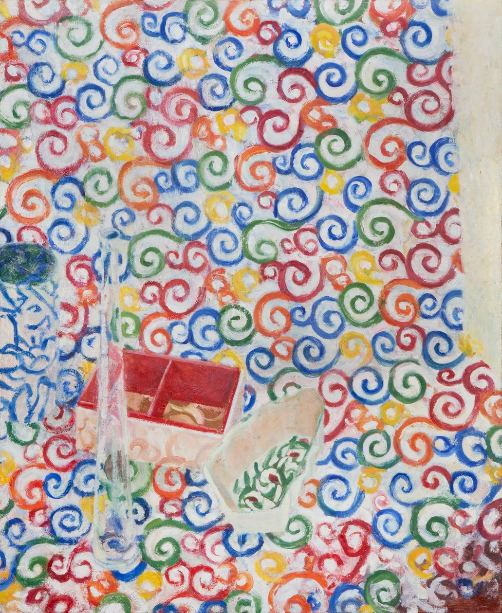 Natureza morta com garrafa de vidro, 2013 (óleo sobre tela) de Megan Williamson