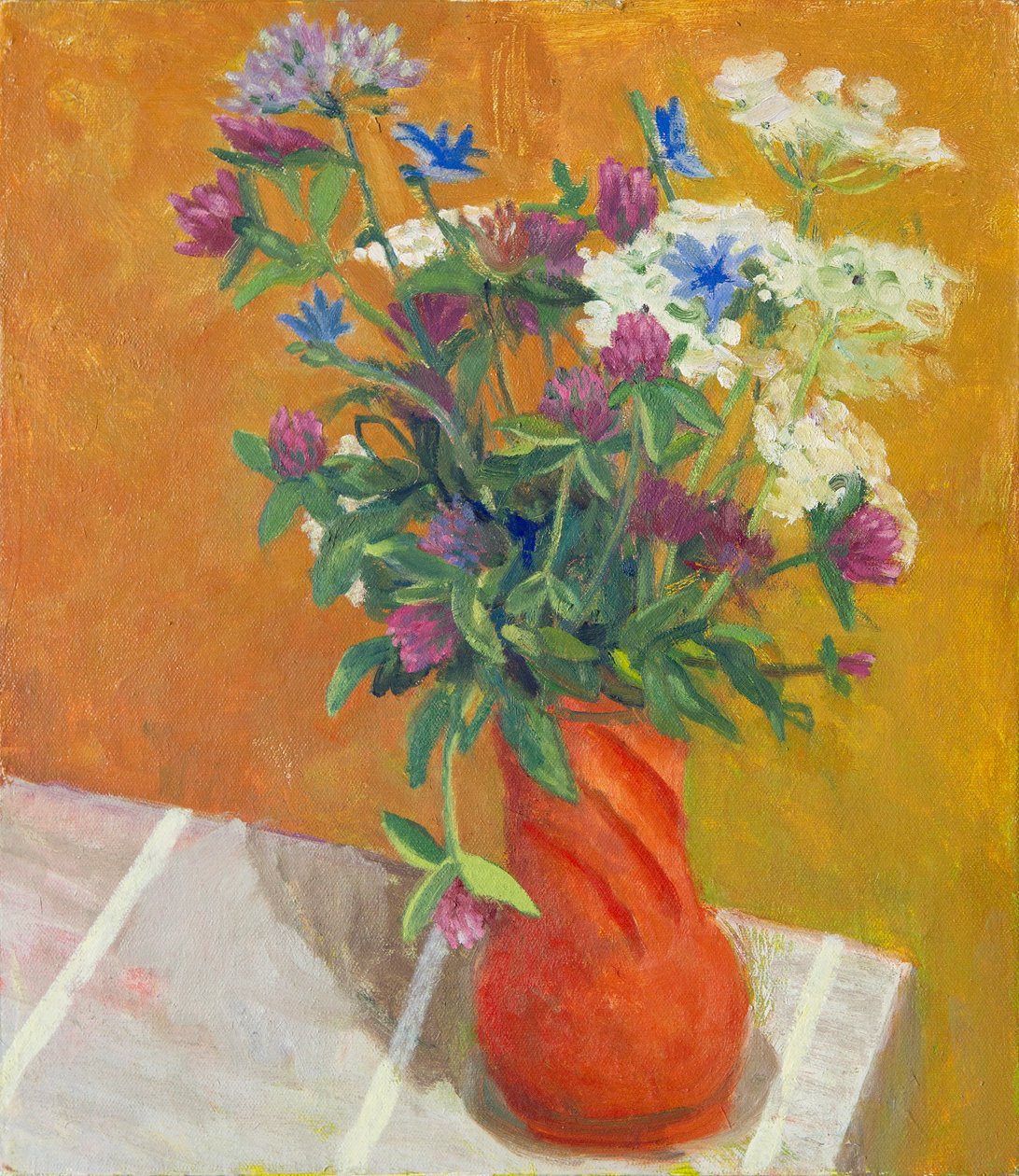 Flores silvestres, 2017 (óleo sobre tela) de Megan Williamson
