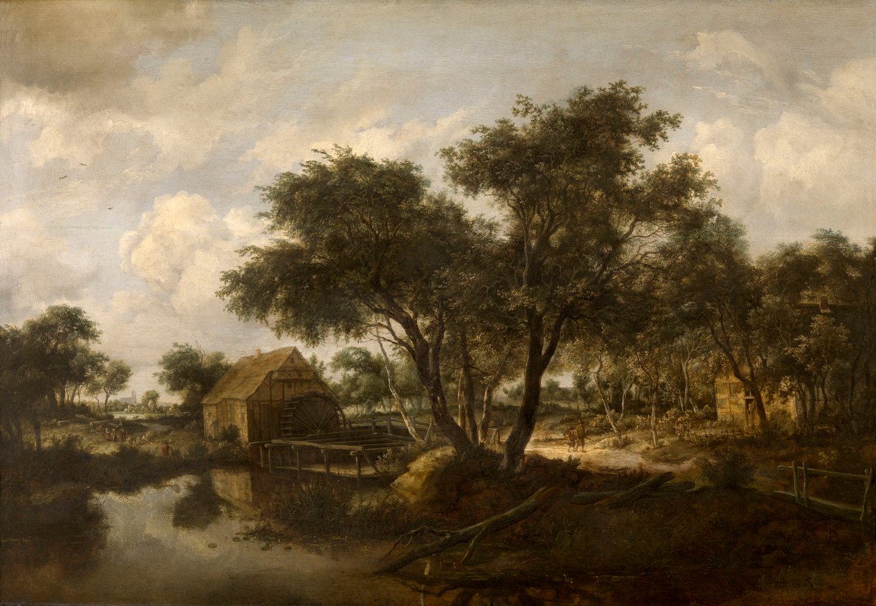 Moinho de água de Meindert Hobbema