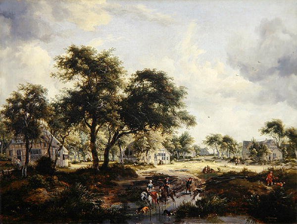 Paisagem arborizada de Meindert Hobbema