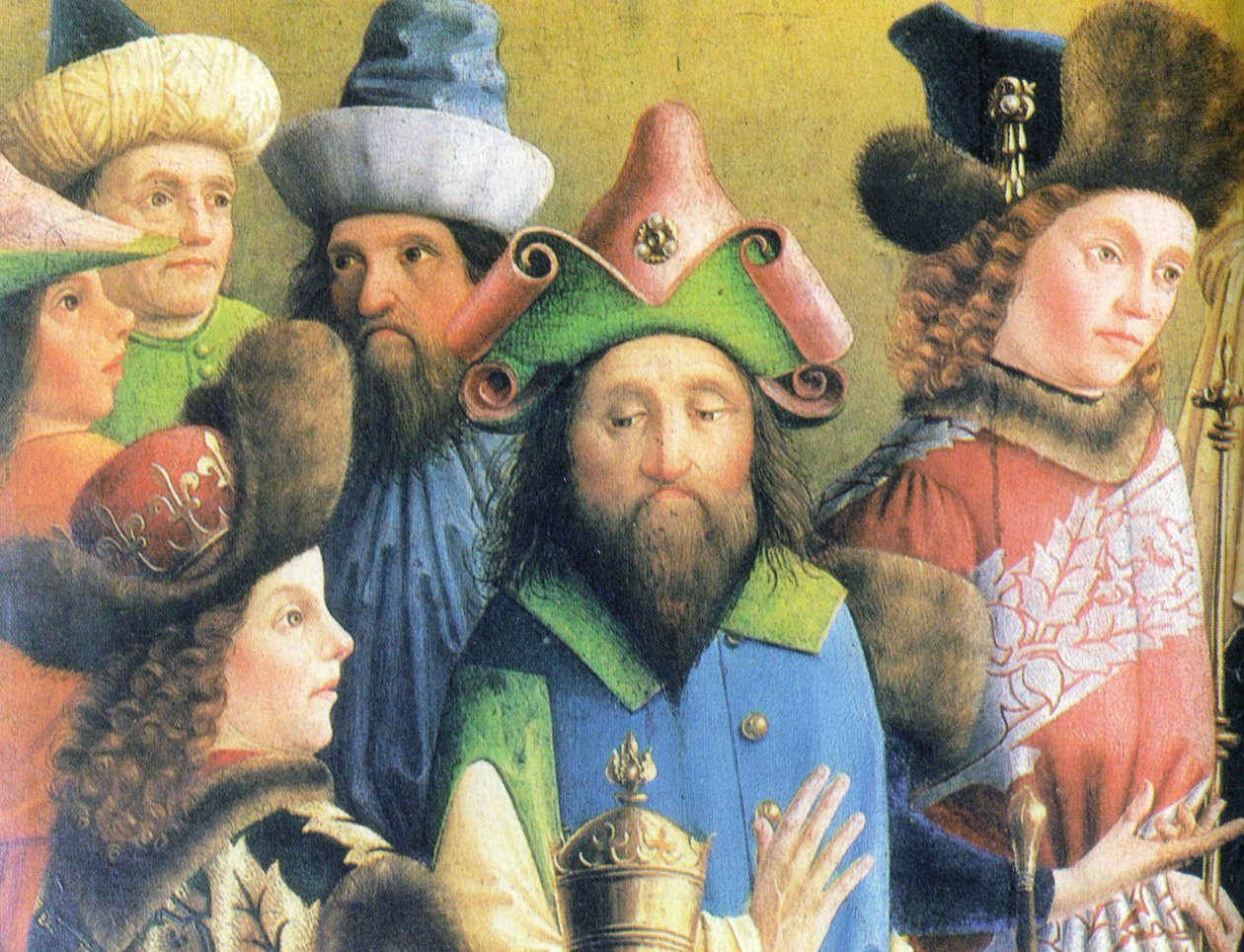 A Adoração dos Magos de Meister der Darmstädter Passion
