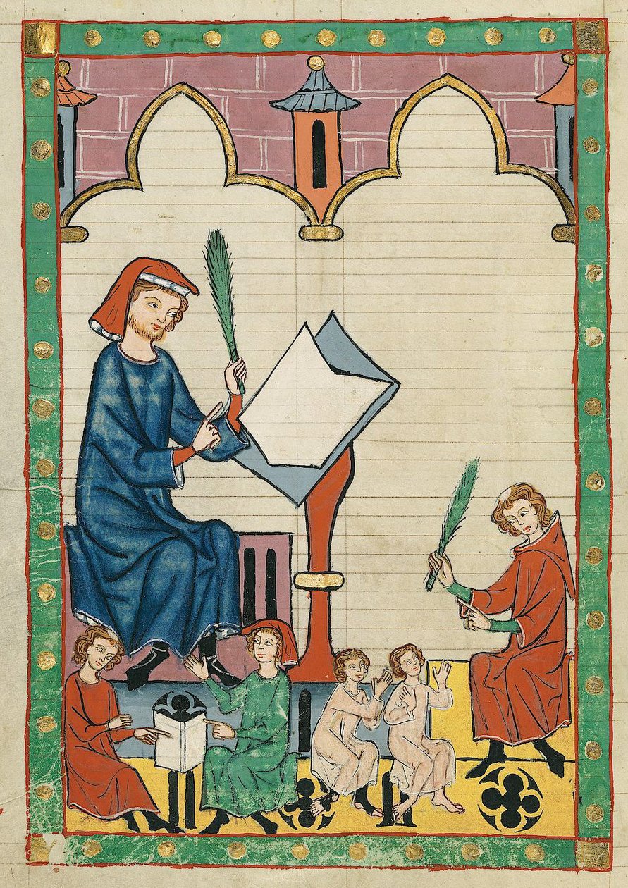 O professor de Eßlingen de Meister des Codex Manesse