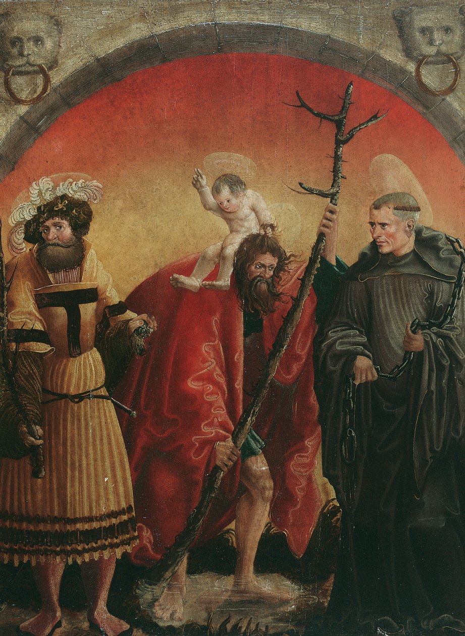 Hll. Achatius, Christophorus e Leonhard de Meister der Crispinuslegende