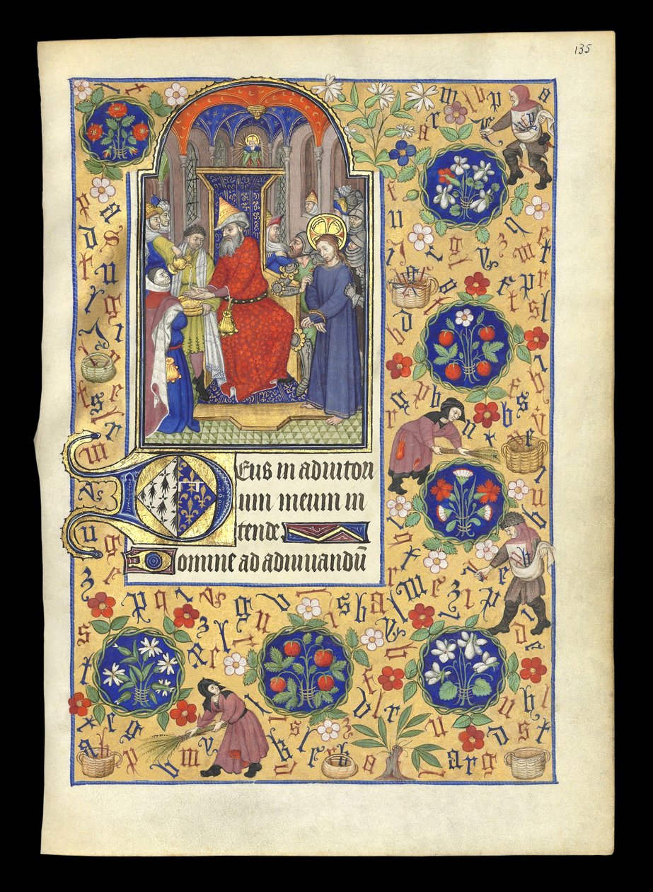 Horário de uso do romano de Meister der Marguerite d’Orléans