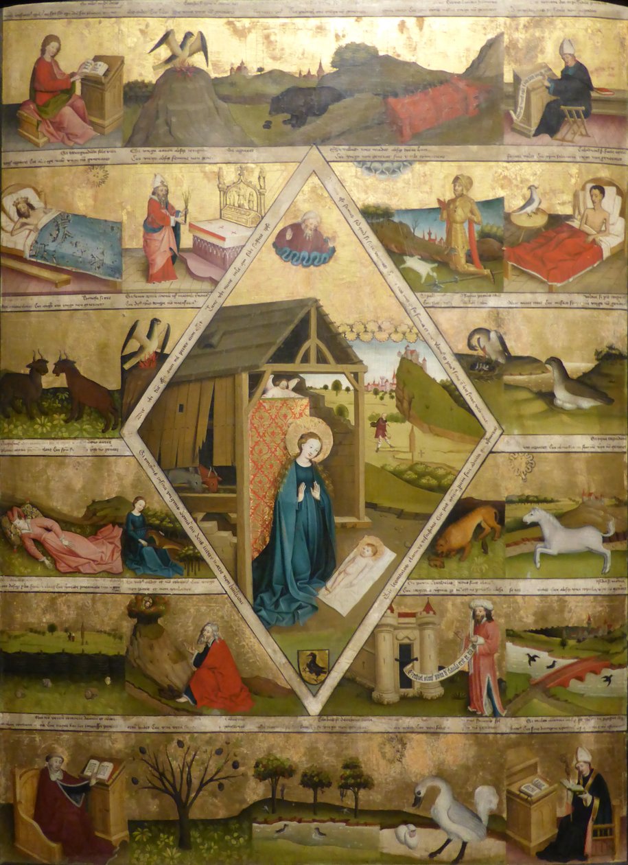 Defesa da doutrina da virgindade intocada de Nossa Senhora de Meister der Ottobeurer Marientafel
