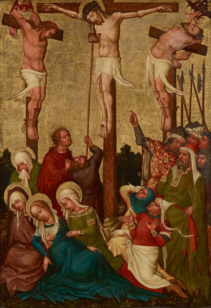 Crucificação de Cristo de Meister der St. Lambrechter Votivtafel