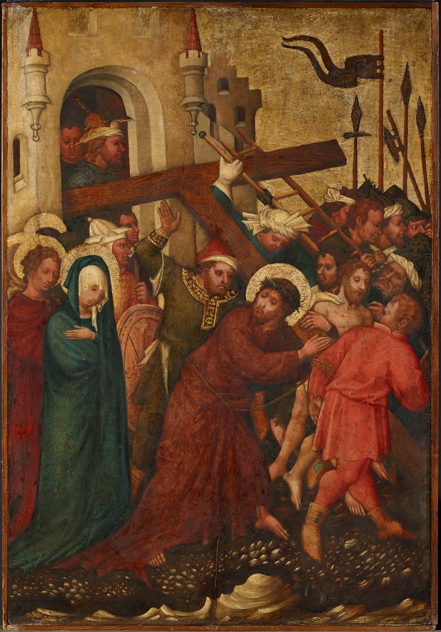 Crucificação de Cristo de Meister der St. Lambrechter Votivtafel