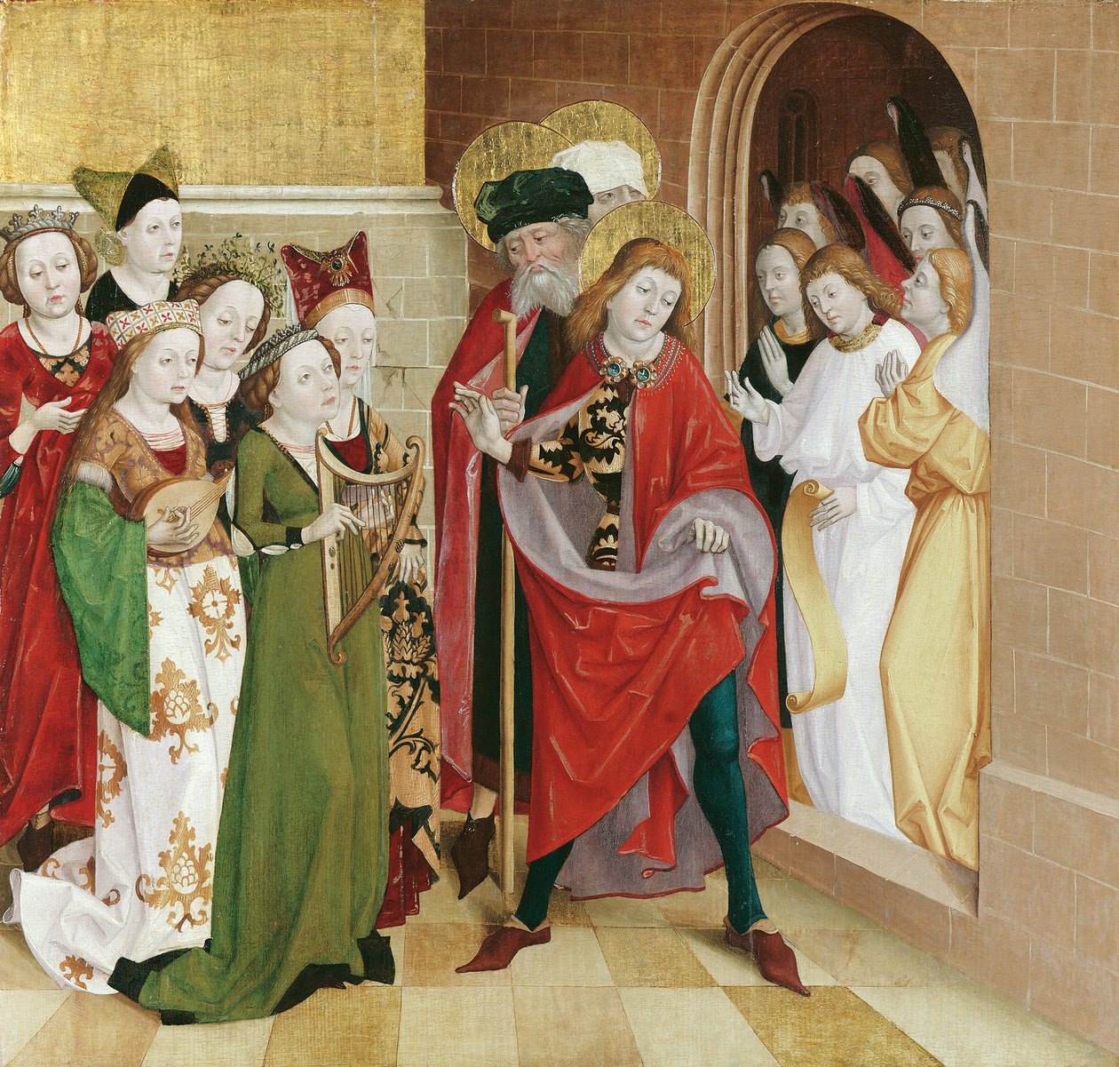 St. Vitus renuncia aos prazeres do mundo de Meister der Veitslegende