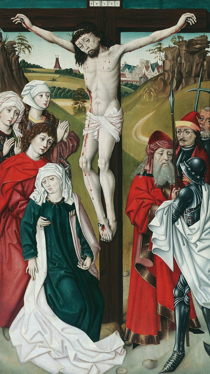 Crucificação de Cristo de Meister des Schottenaltars (Werkstatt)