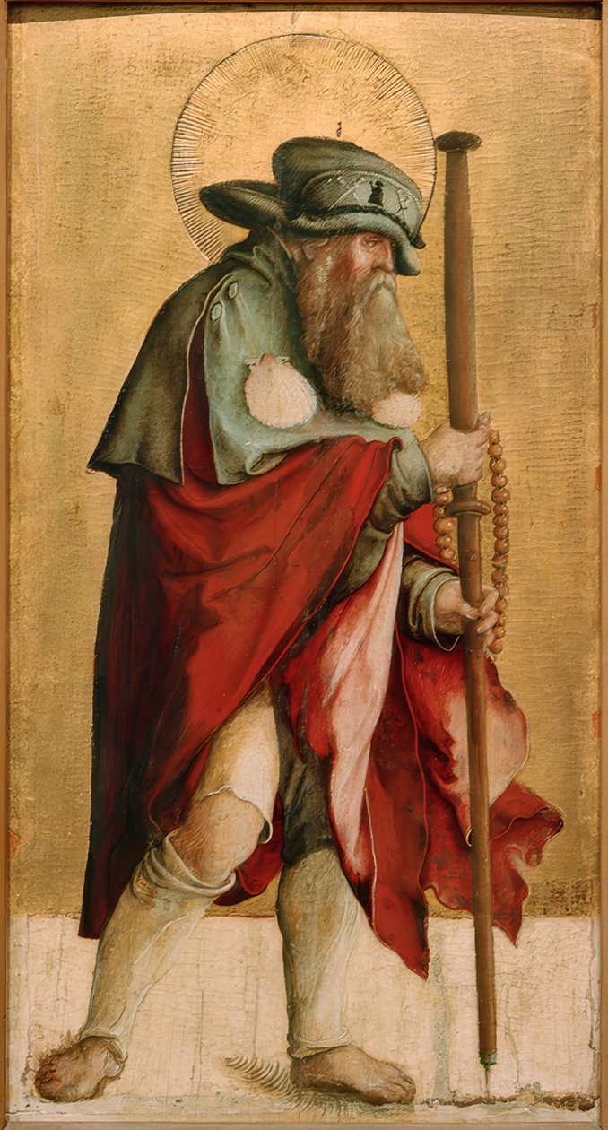 O apóstolo Jacobus, o Ancião. de Meister von Messkirch