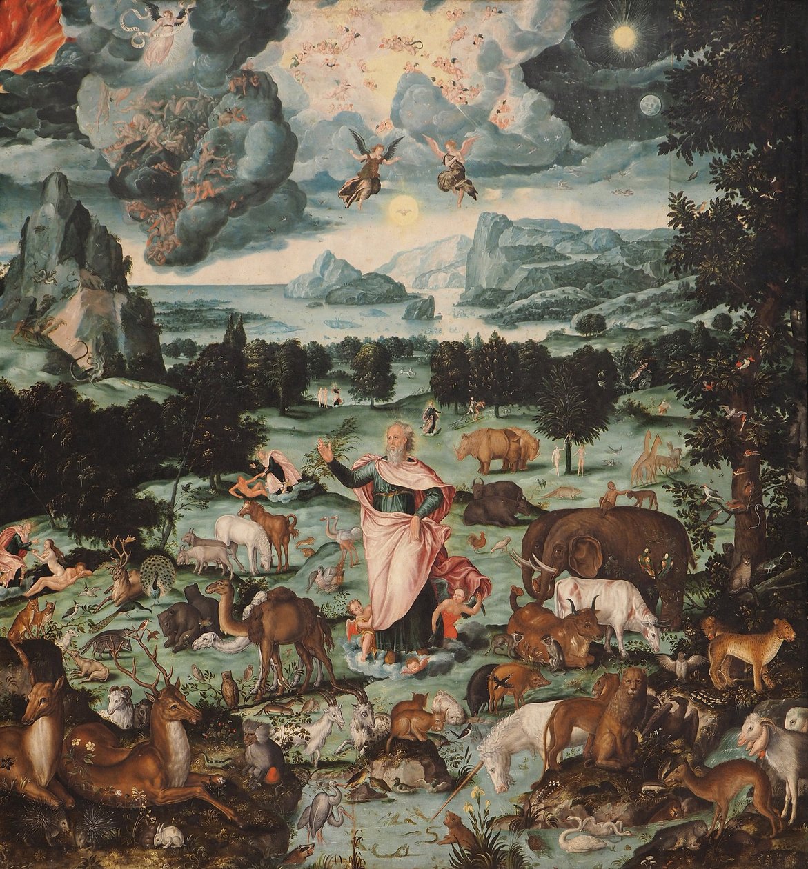 A criação do mundo, 1575 de Melchior Bocksberger