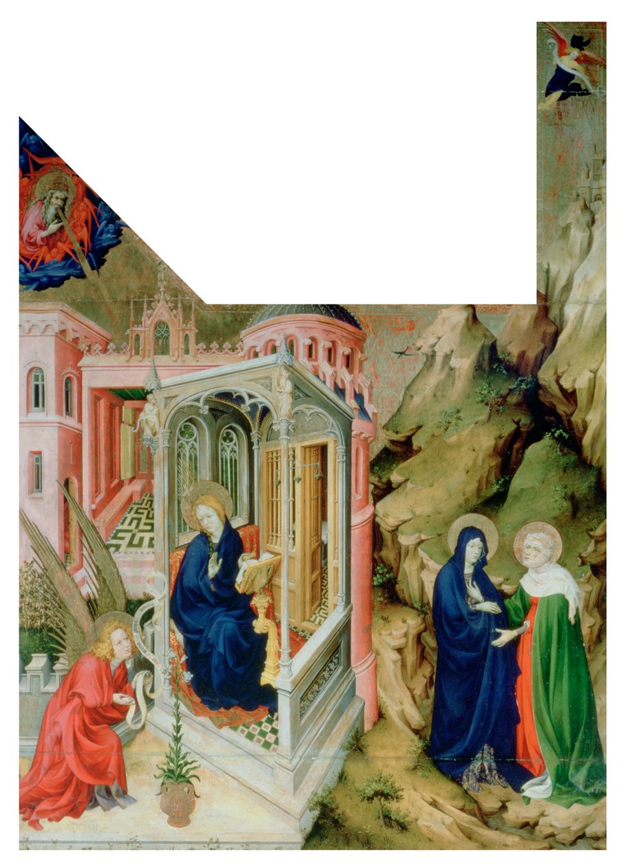 Anunciação e Visitação, 1394-1399 de Melchior Broederlam