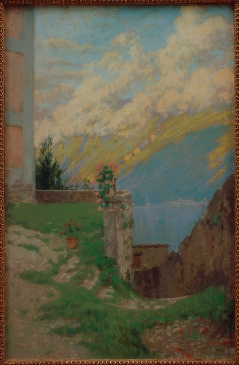 Vista do Lago Garda de Melchior Lechter